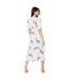 Womens/ladies Floral Front Tie Midi Dress Ivory Dorothy Perkins-2