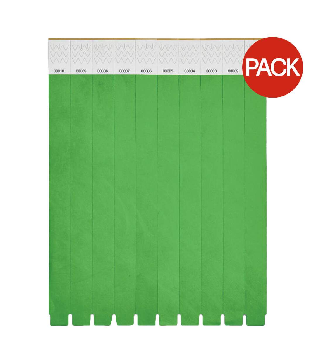Bracelet tyvek taille unique vert MidOcean-1
