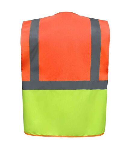 Gilet executive adulte orange / jaune Yoko Yoko