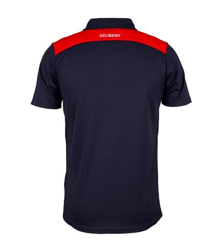 Gilbert Mens Photon Polo Shirt (Dark Navy/Red)