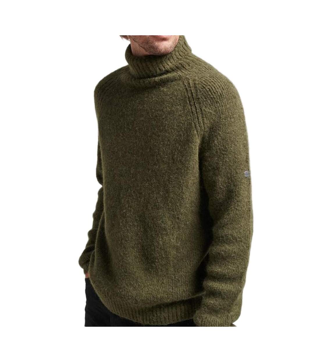 Pull kaki homme superdry studios chunky-1