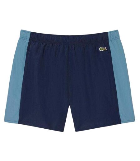 Mens Colour Block Swimming Trunks Navy Lacoste
