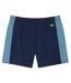 Mens Colour Block Swimming Trunks Navy Lacoste-2