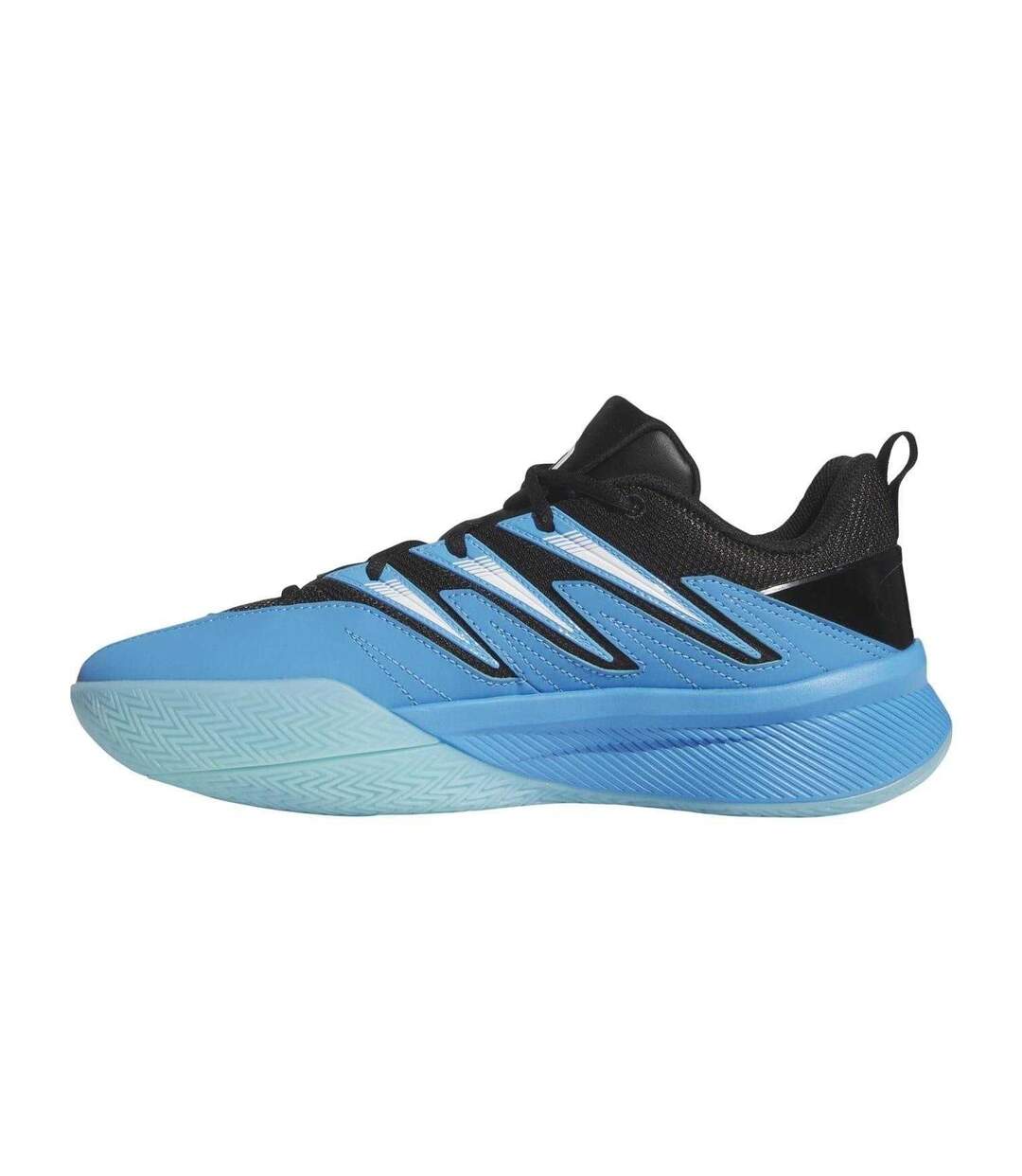 Chaussures De Basket Dame Adulte Bleu Noir Blanc Adidas-3