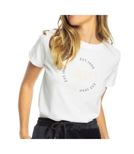 T-shirt Blanc Femme Roxy Noon Ocean - M