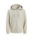 Mens Logo Full Zip Hoodie Moonbeam Jack And Jones-2