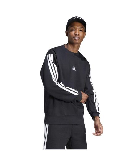 Sweat Motif/style 3 Rayures Essentials Homme Noir Blanc Adidas