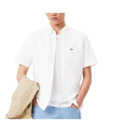 Chemise Manches Courtes Blanche Homme Lacoste CH0219 - 40