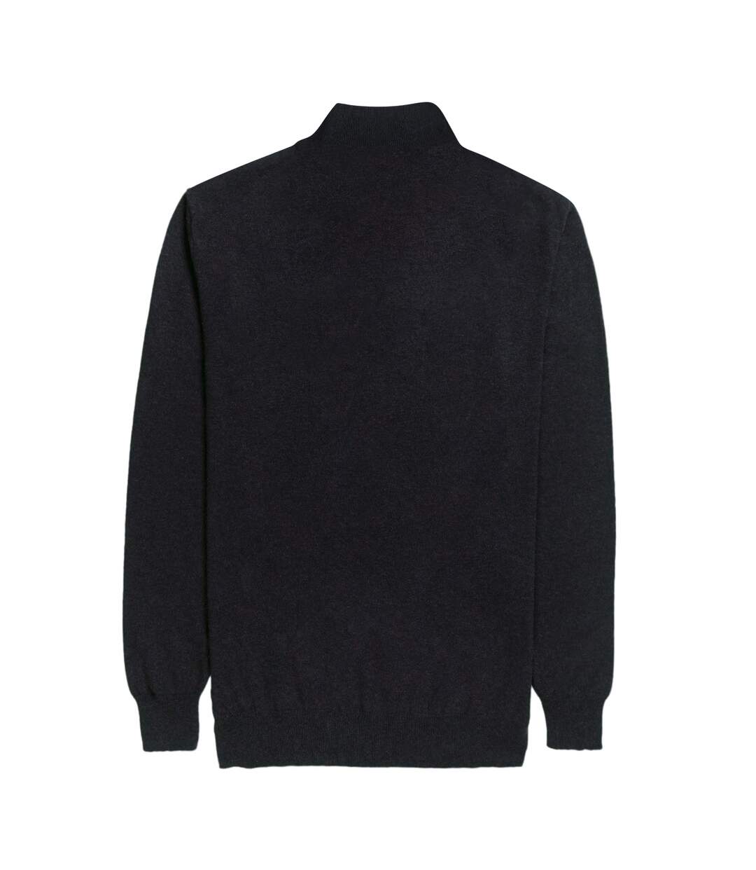 Brook Taverner Mens Dallas Zip-Neck Sweater (Black) - UTPC3994