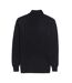 Brook Taverner Mens Dallas Zip-Neck Sweater (Black) - UTPC3994