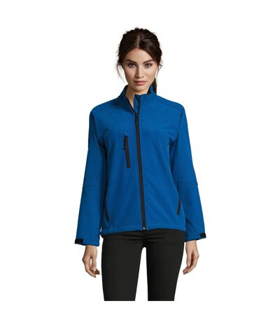 SOLS Womens/Ladies Roxy Soft Shell Jacket (Breathable, Windproof And Water Resistant) (Royal Blue) - UTPC348