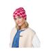 Bonnet Motif/style Damier Rouge Classique Vrai Rose Beechfield-1