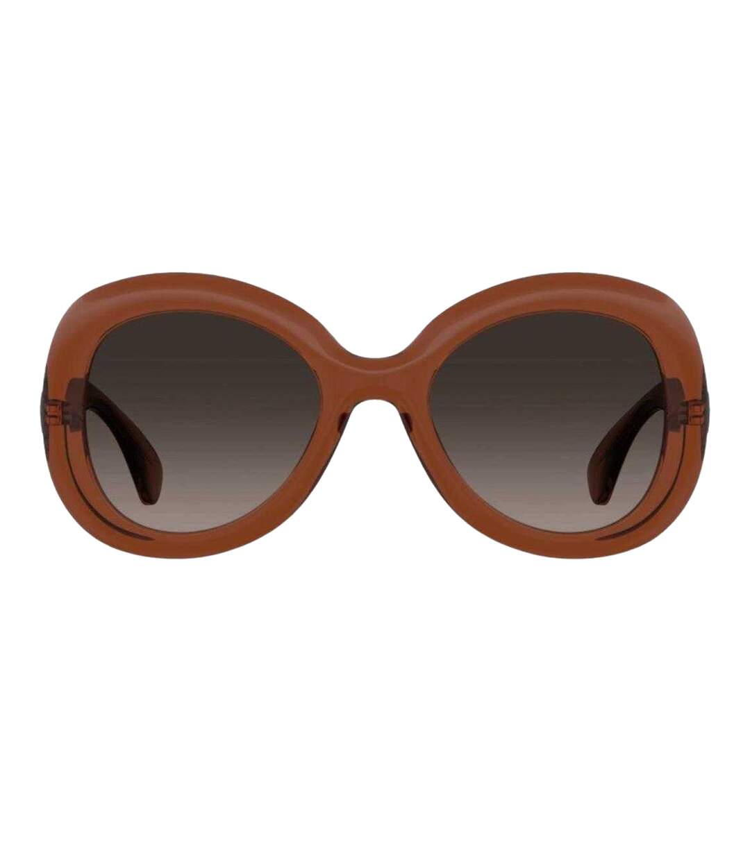 Womens/ladies Round Frame Sunglasses One Size Red Moschino-1