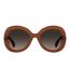 Womens/ladies Round Frame Sunglasses One Size Red Moschino-1