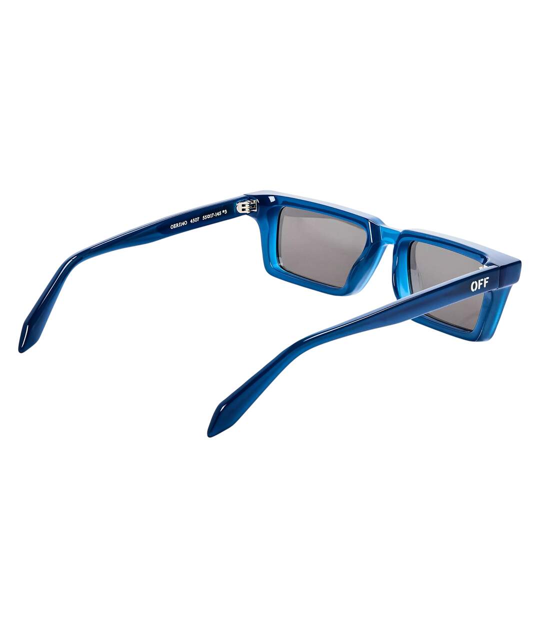 Mens Tyler Square Sunglasses One Size Blue Dark Grey Off-White-2