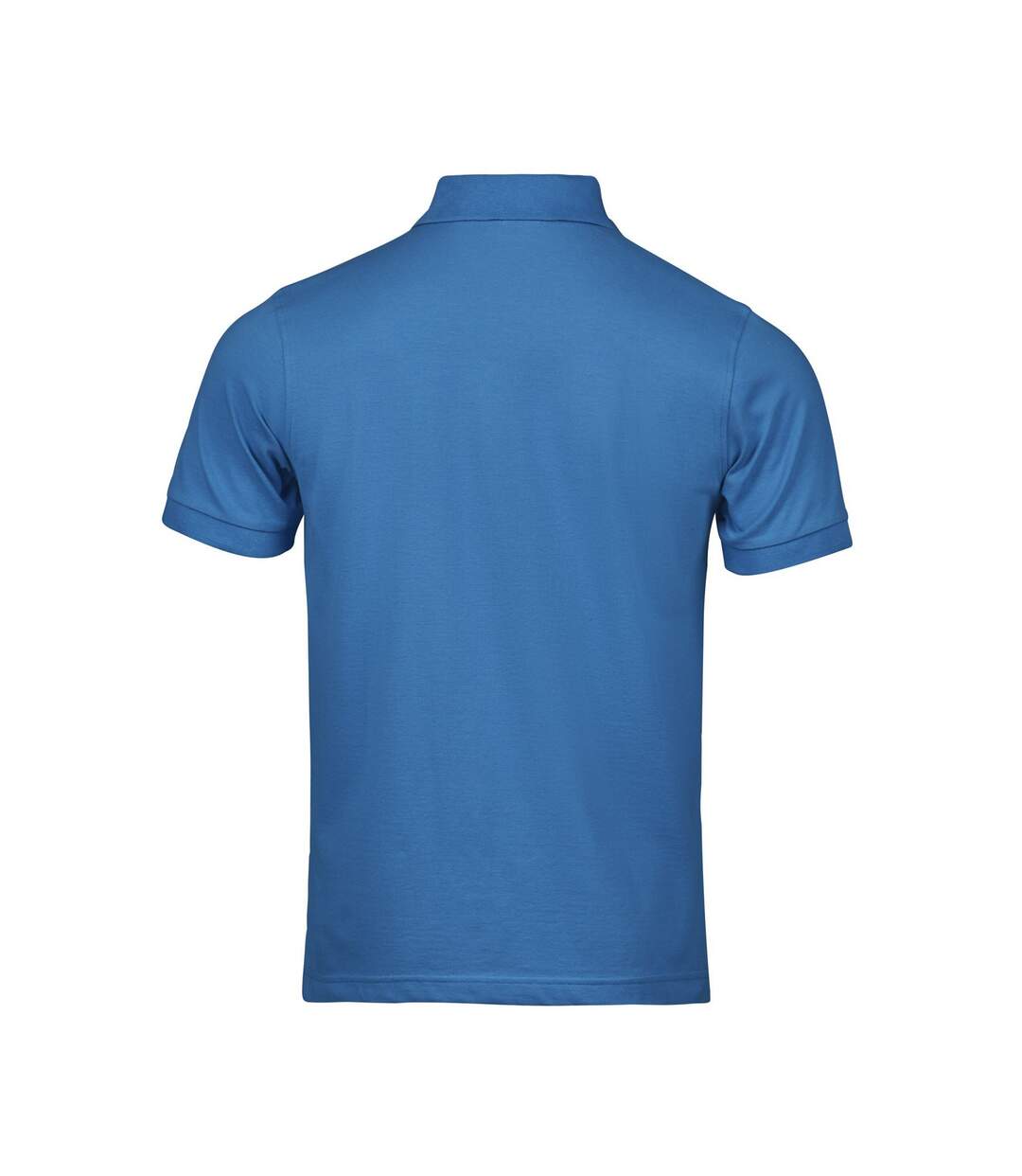 Mens Luxury Stretch Polo Shirt Ocean Blue Tee Jays-2