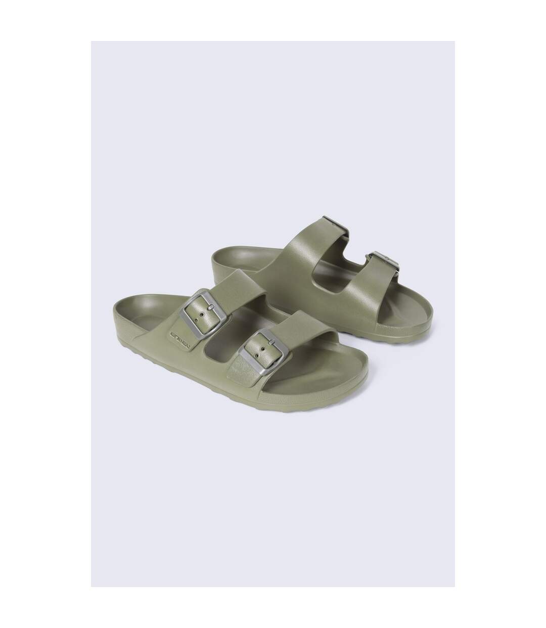 Claquettes Shore Homme Vert Kaki Animal-1
