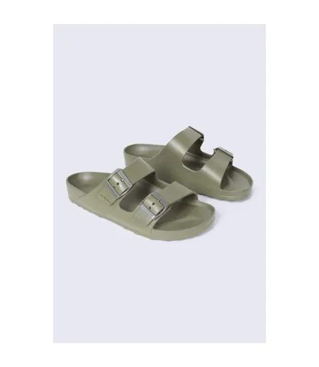 Claquettes Shore Homme Vert Kaki Animal