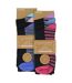 6 Pack Ladies Bamboo Socks Soft Breathable Patterned Everyday Socks-2