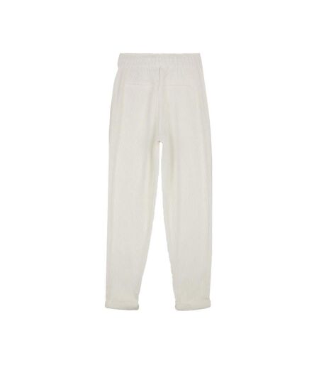 Pantalon Velours Blanc Femme Teddy Smith 30116952D - L