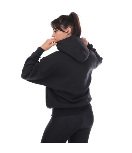Sweat à capuche lux femme noir Reebok