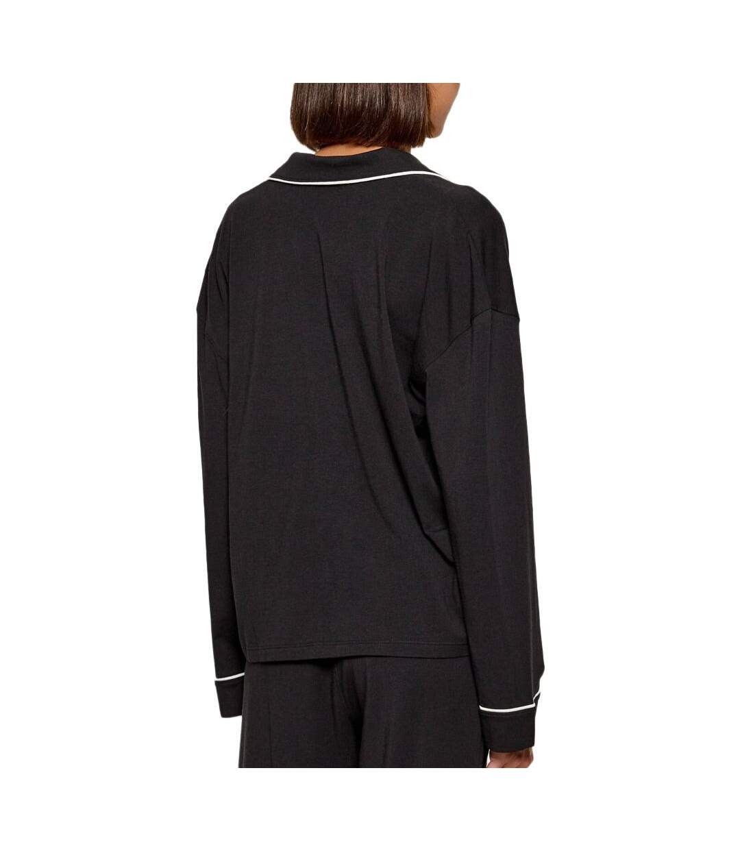 Pyjama noir femme tommy hilfiger uw0uw06142-2
