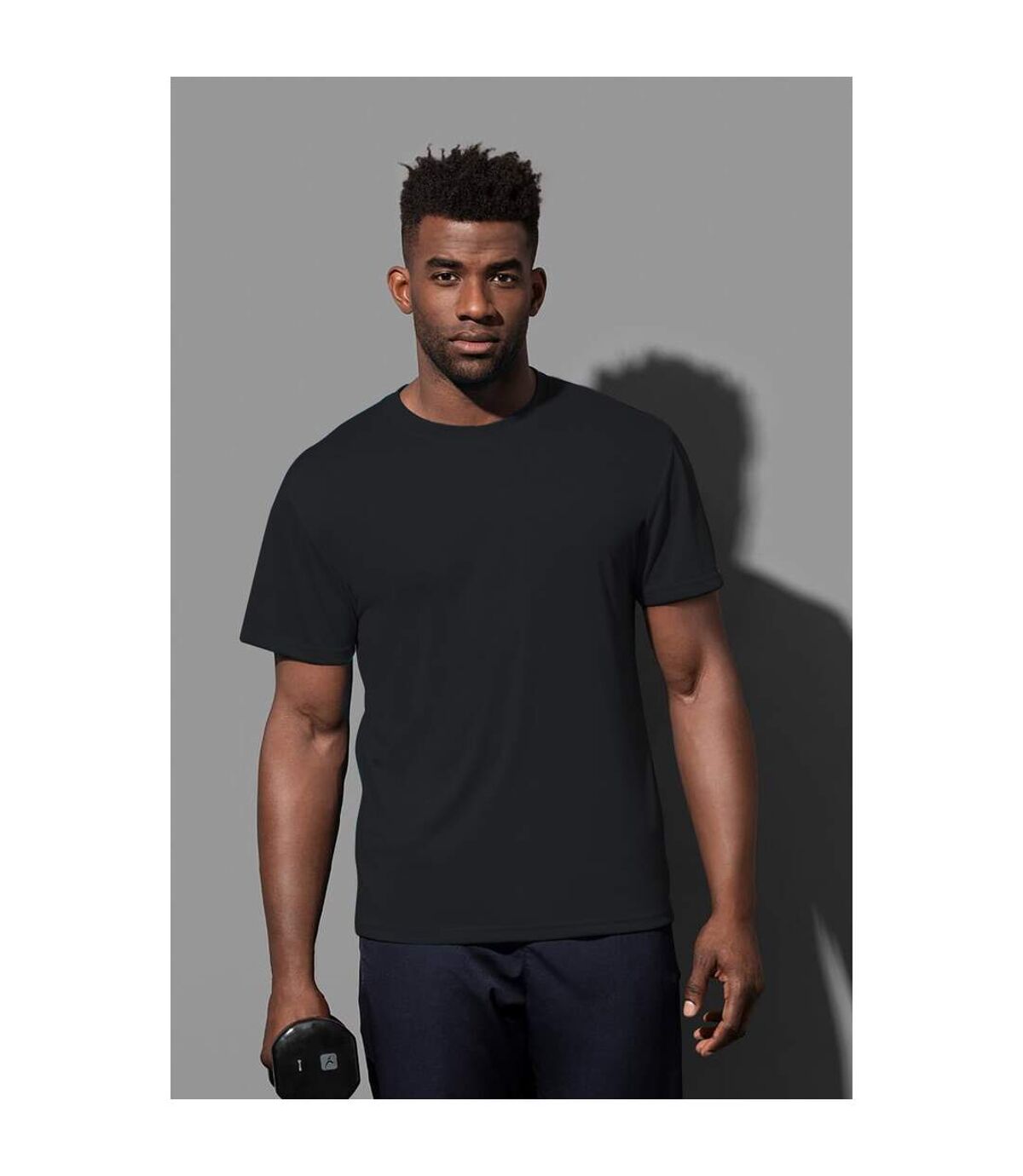 Stedman Mens Active Cotton Touch Tee (Black Opal)