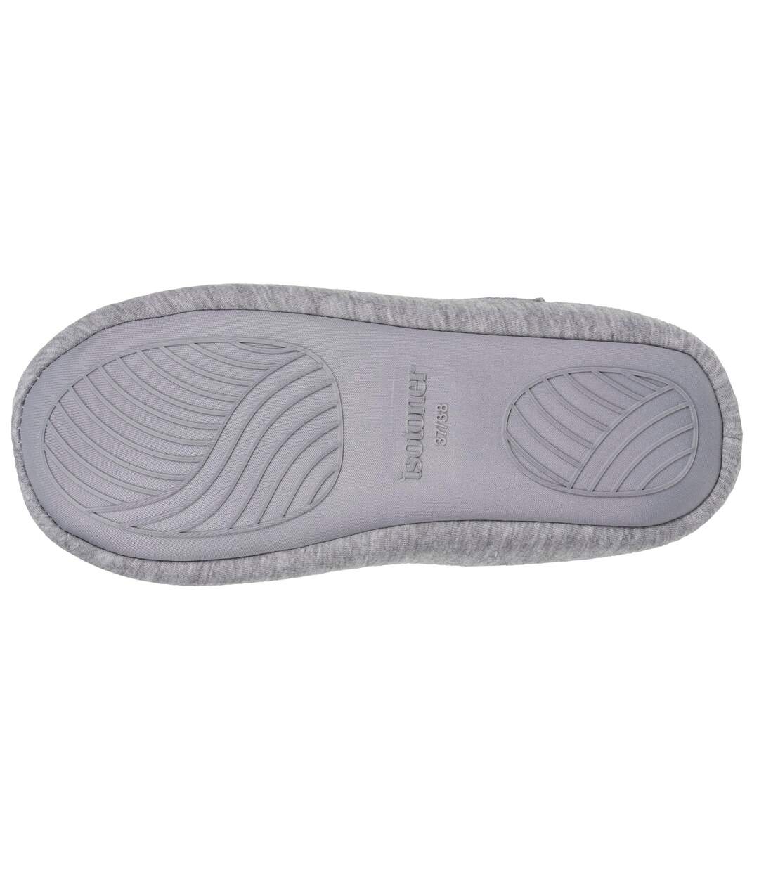Isotoner Chaussons extra-light Mules femme jersey, semelle gomme antidérapante-4