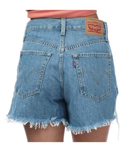 Short Femme Bleu Denim Levis