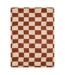 Tapis Damier en Laine Homy 160x230cm Marron-1