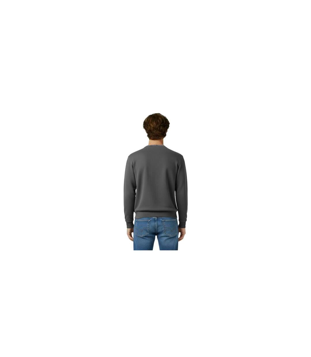 Mens Jacquard Crew Neck Sweatshirt Slate Jack Wills-1