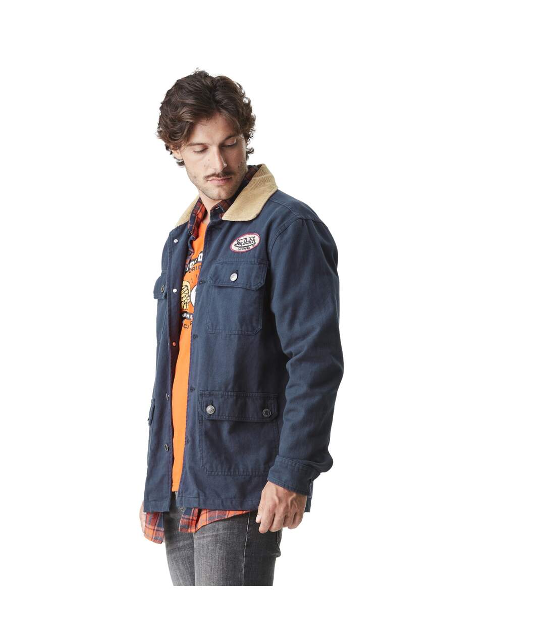 Veste homme garage avec logo et badge en coton Will Vondutch-5