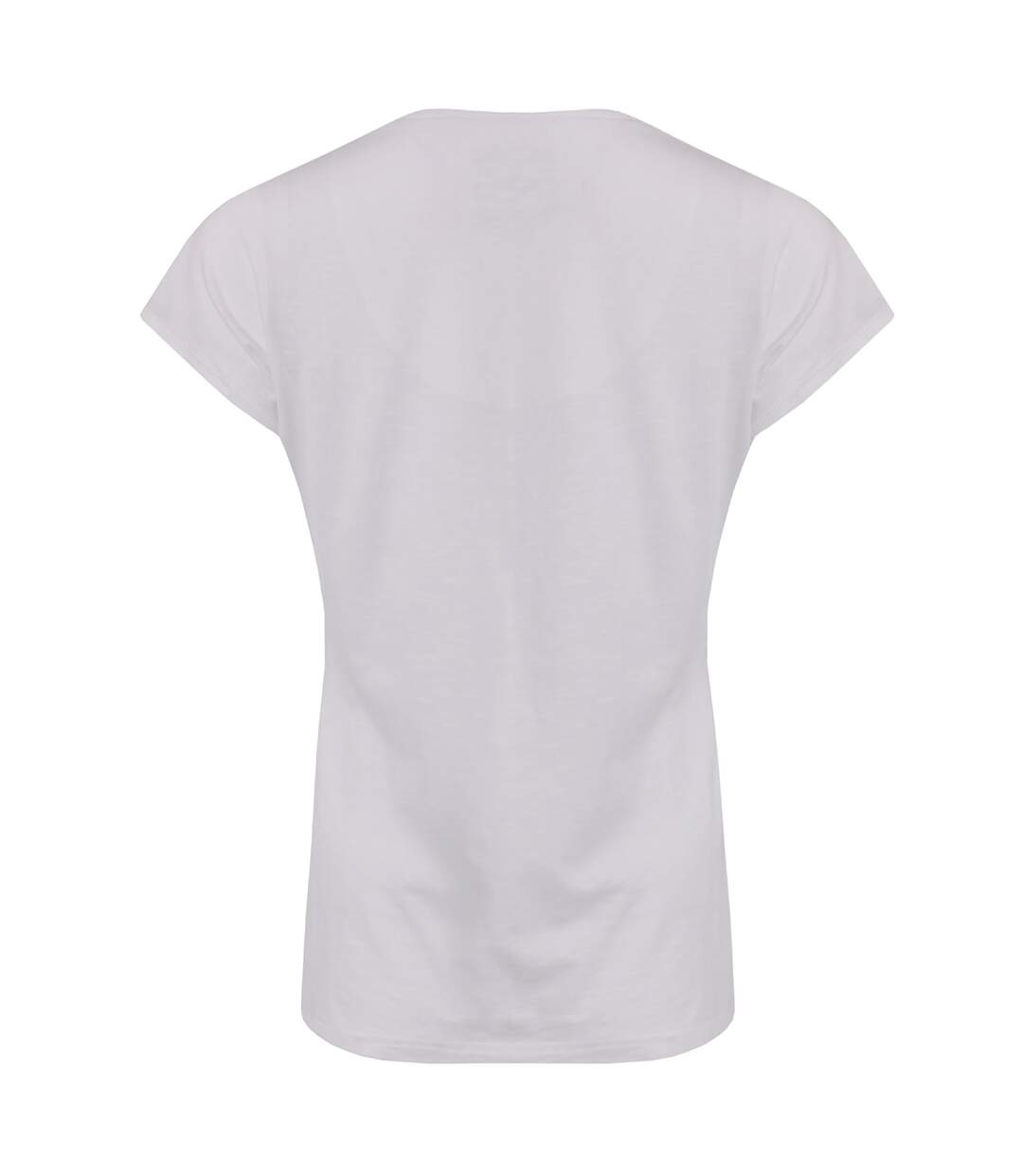 Womens/ladies no rain no flowers slub pocket t-shirt white Weird Fish-2