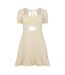 Robe Courte Manches Bouffantes Femme Crème Jack Wills-2