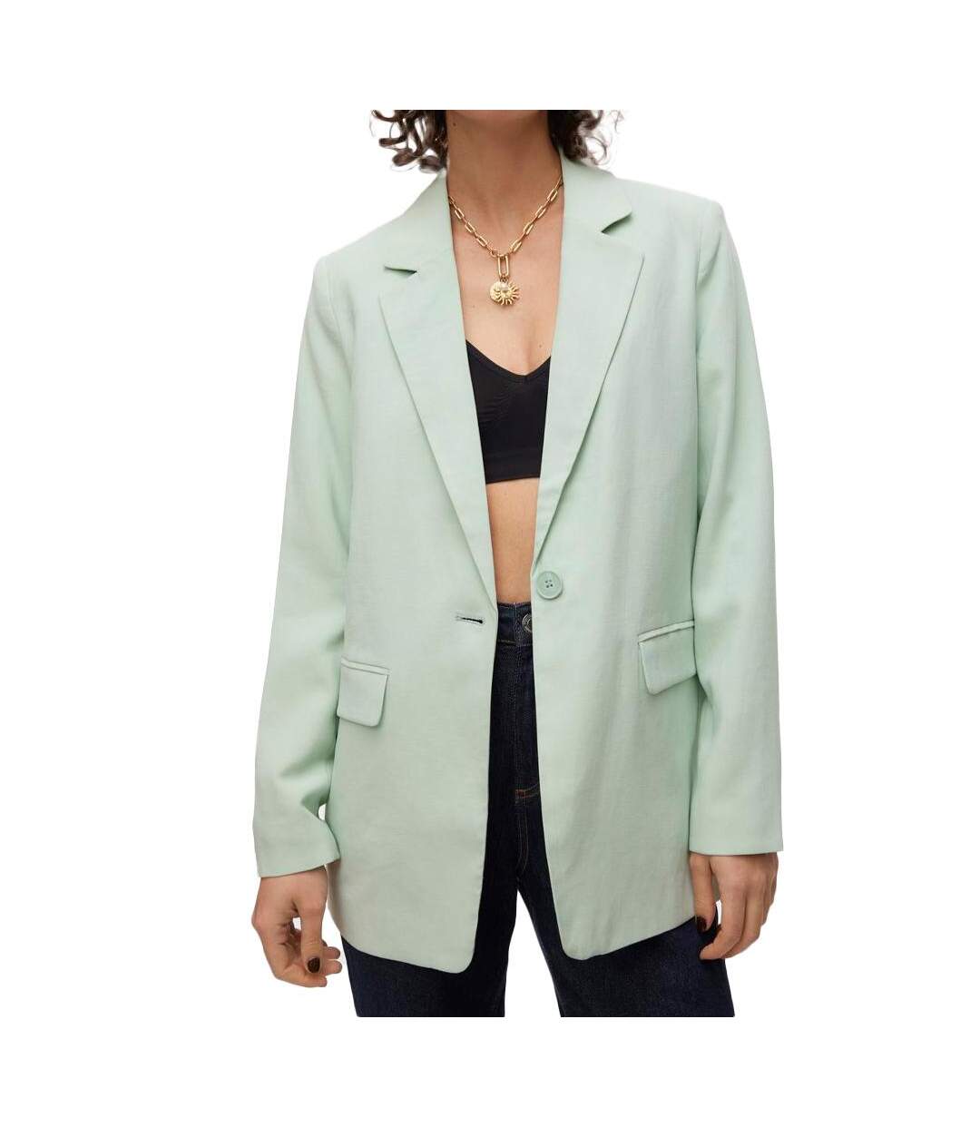 Blazer Vert Femme Vero Moda Carmen - L-1