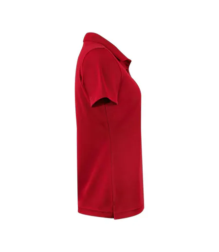Womens/ladies Smash Polo Shirt Red Printer RED