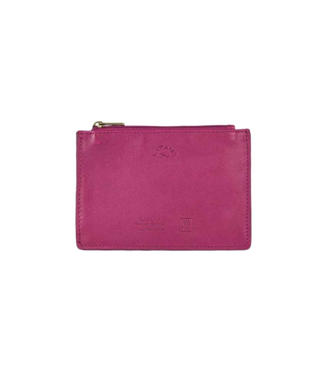 Katana - Porte-cartes compact en cuir - fuchsia - 8764-1