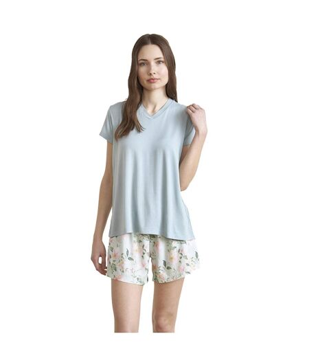 JJBEH0701 Women's Short Sleeve V-Neck Pajamas