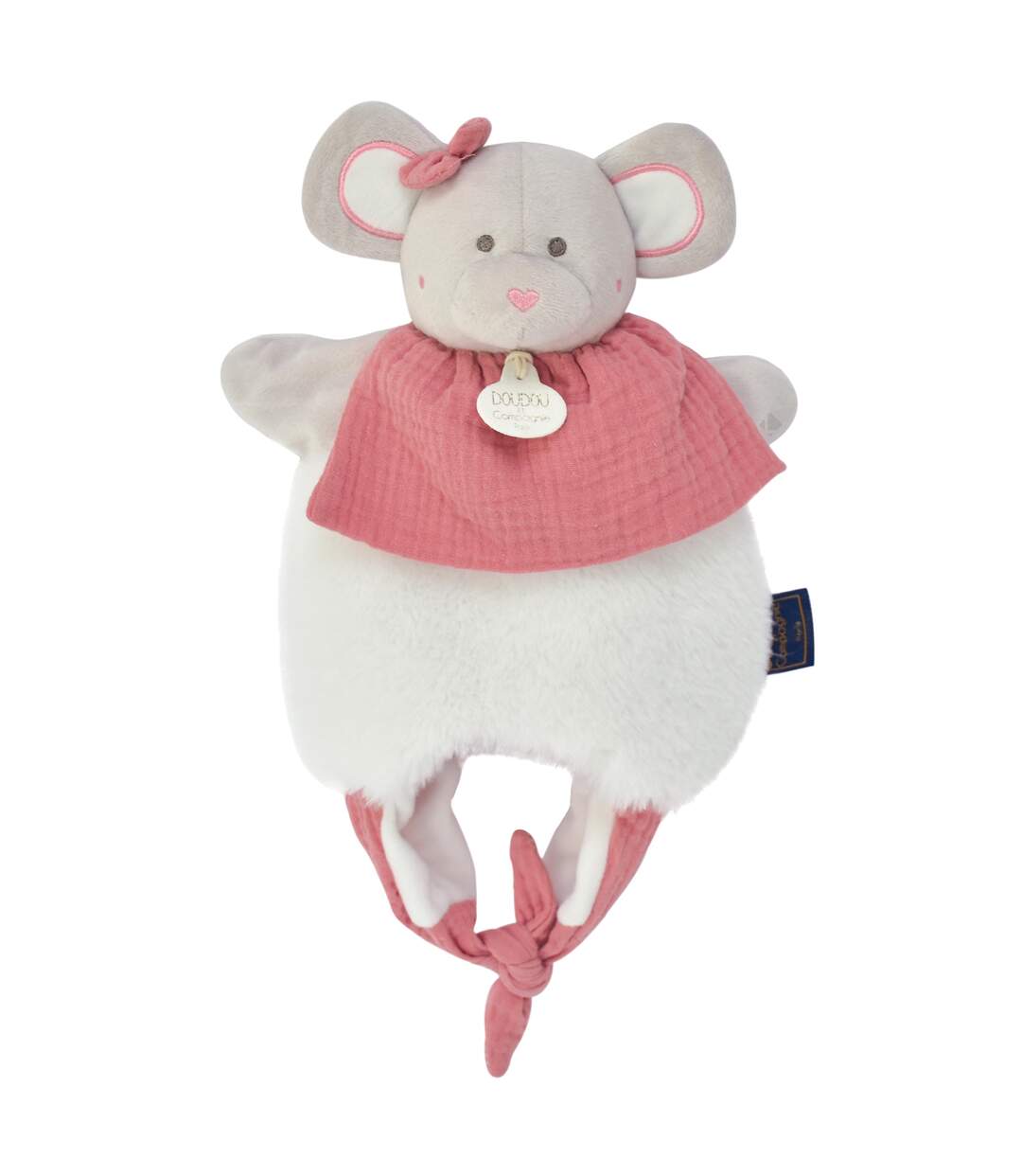 Doudou amusette polyester collection LES PETITS FUTÉS Souris-1