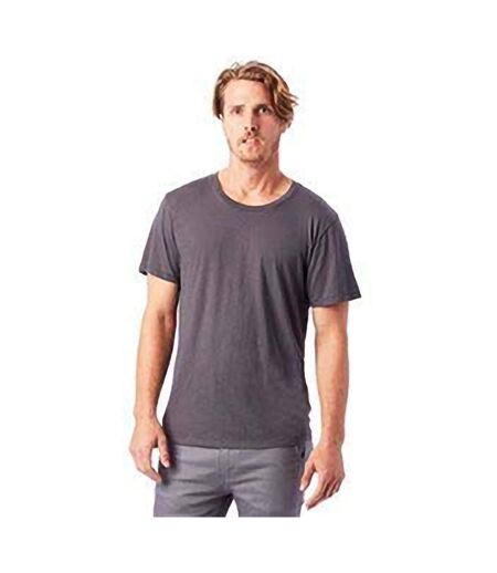 Alternative Apparel Mens Organic Crew T-Shirt (Earth Coal)
