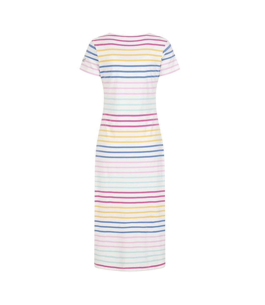 Womens/ladies Long T-shirt Dress Rainbow Lazy Jacks-4