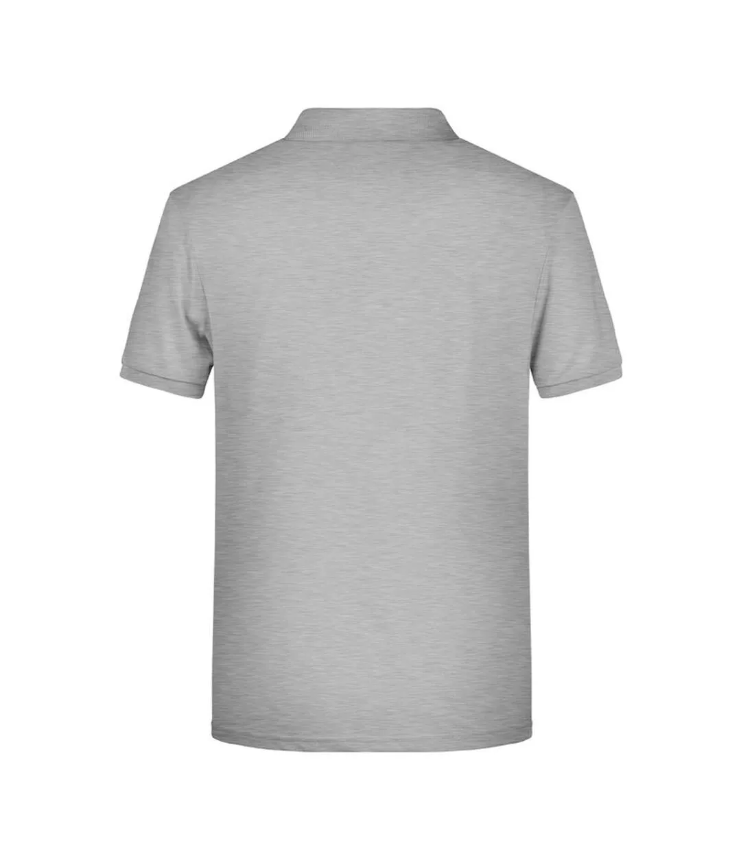 Polo Basic Homme Gris Chiné James And Nicholson-2