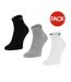 Socquettes Basics Adulte Noir Blanc Gris Monotox-1