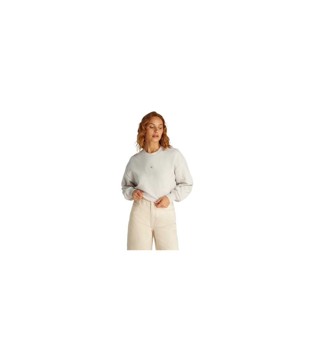 Sweat Femme Craie Calvin Klein-1