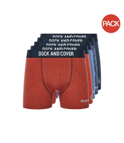 Pack of 5  Mens quenelly boxer shorts  multicoloured Duck and Cover