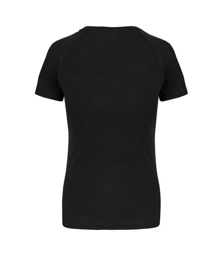 Womens/ladies Performance T-shirt Black Proact