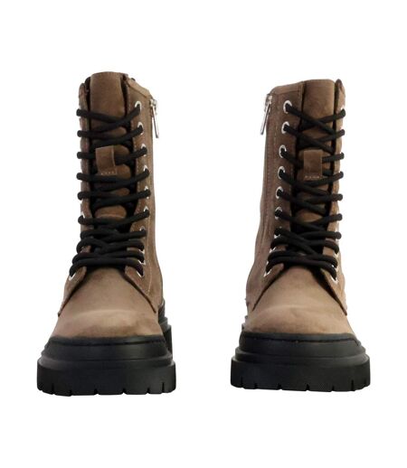 Bottines Cuir Emilie Karston Mauve