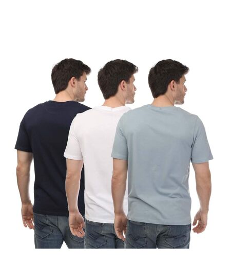 T-shirts homme bleu / blanc / gris Jack And Jones