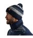 Mens national trust brimham stripe beanie blue navy Craghoppers