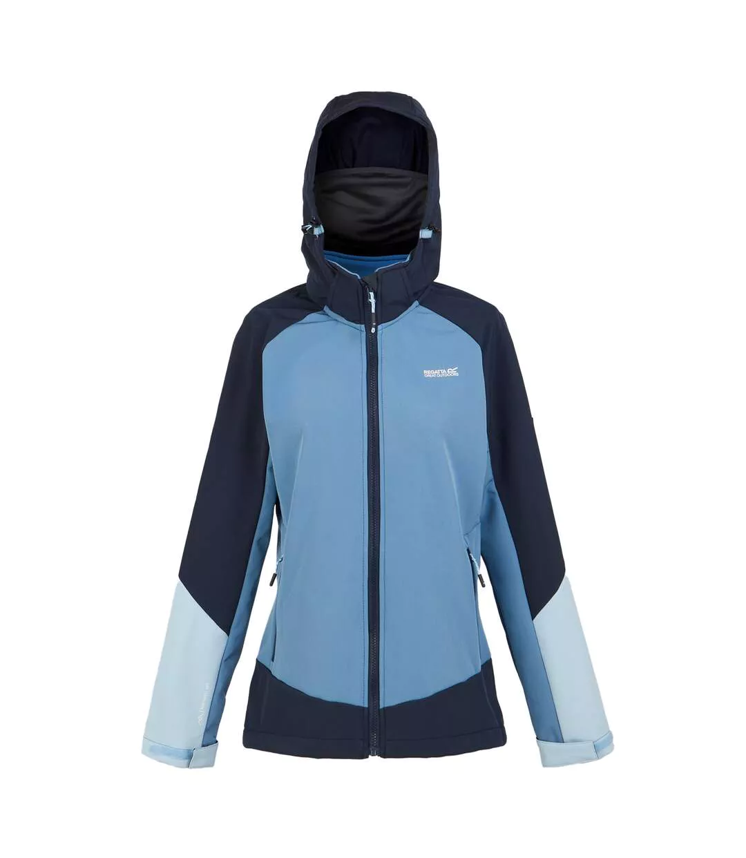 Veste Softshell Desoto Femme Bleu Marine Bleu De Gris Regatta-4